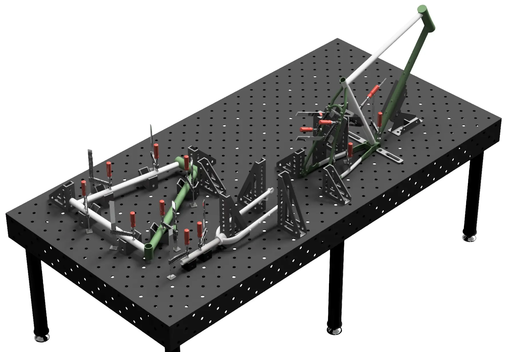 Meja Pengelasan Sepeda - Contoh Proyek Fabrikasi Meja pengelasan sepeda