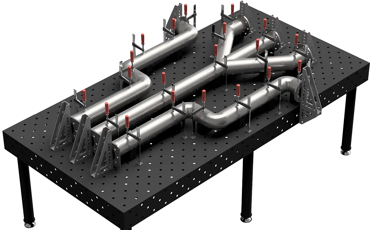 Meja Las Exhaust - Solusi Otomotif Presisi Meja Las exhaust